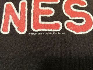 Vintage 1996 THE SUICIDE MACHINES 2 - Sided T Shirt Sz Large Alternative Punk Rock 3