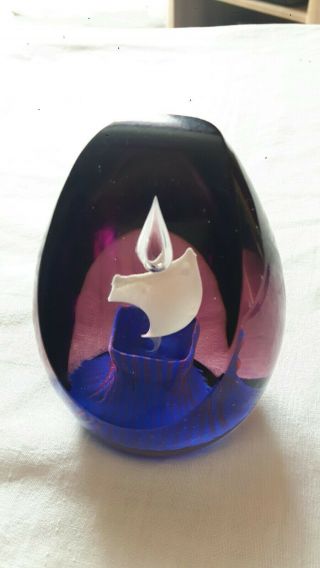Caithness Paperweight Limited Edition (350) Quamarine 1986