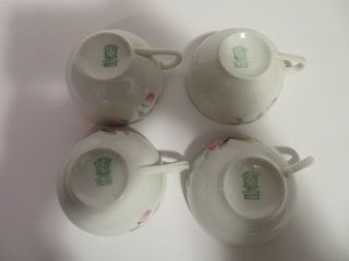 Noritake Azalea Tea Pot,  Lid,  & Base,  4 C&S,  Creamer,  Sugar and Lemon Dish 6
