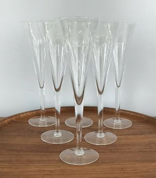 Princess House Heritage Champagne Toasting Flutes Set Of 6