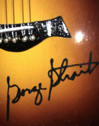 George Strait Mini Guitar From Cowboy Rides Away Tour 3