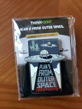 Sdcc 2019 Comic - Con Exclusive Plan 9 From Outer Space 60th Anniversary Pin Movie