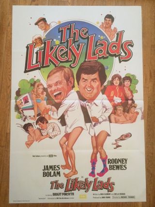 The Likely Lads 1976 British Film Poster Rodney Bewes James Bolam