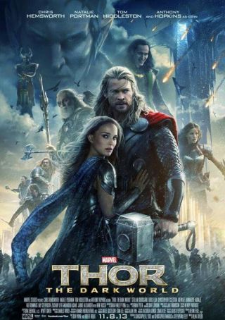 Thor 2 The Dark World Movie Poster Ds 27x40 Chris Hemsworth Final Style Dmr