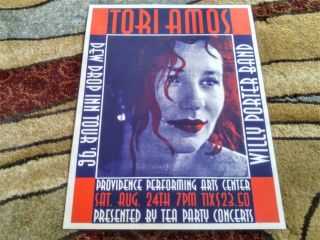 Tori Amos Mega - Rare 1996 Concert Poster Artist Signed & Numbered