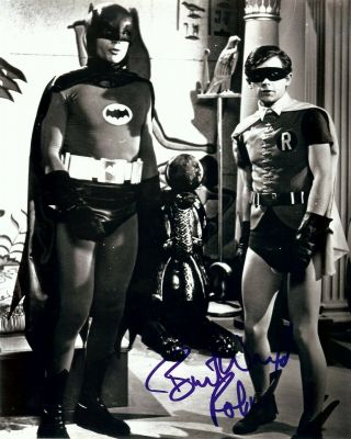 Burt Ward Signed Autographed 8x10 Photo Batman " Robin " Catwoman Lair Blue Jsa