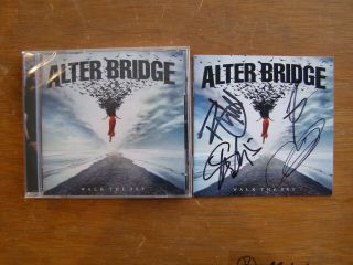 Alter Bridge Signed Cd Walk The Sky Autographed By Full Band 2019 Mark Tremonti