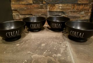 Rae Dunn Cereal Bowls Matte Black Soup Cereal Bowls Set Of 4