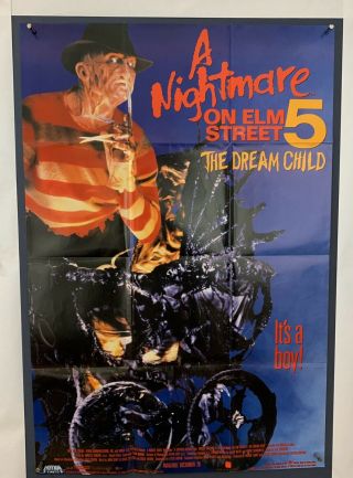 Nightmare Elm Street Video Store Movie Poster (vf) One Sheet ‘89 Sc - Fi Horror 01