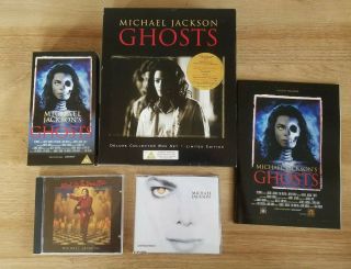 Michael Jackson Deluxe Collector Ghosts Box Set Limited Edition 2cd/vhs/booklet