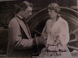 Vintage " Silent Film " Actress: Marion Mack Signed Photo
