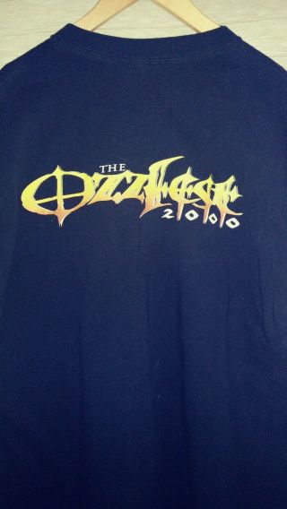 Rare Vintage 2000 Ozzy Osbourne Ozzfest Concert T - shirt size xl 4
