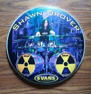 Shawn Drover Of Megadeth Rare Evans Hi Resolution Satin 12 " Drum Head