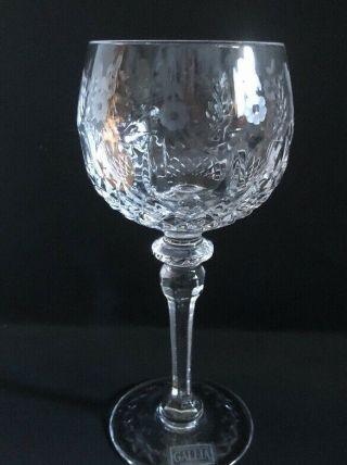 Vintage Rogaska Gallia Balloon Wine Glass Goblet 8 - 1/2 " Slovenia 1970s