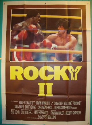Rocky 2 - Sylvester Stallone - Boxe - Carl Weathers - Talia Shire - Italian 2sh (39x55)