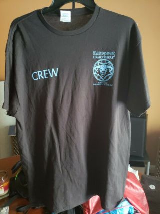 Iron Maiden Local Crew Shirt Legacy Of The Beast Size Large