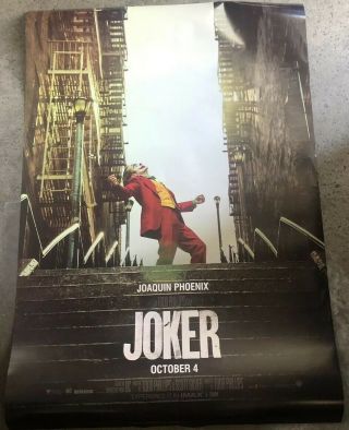 Joker Double Sided Movie Poster 27x40 Joaquin Phoenix Todd Phillips