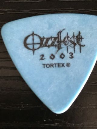 2003 Ozzfest Jason Newsted Stage Bass Guitar Pick 3