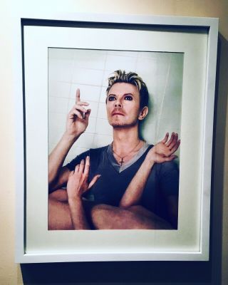 David Bowie Framed 21 X 17 David Lachapelle Print Circa 