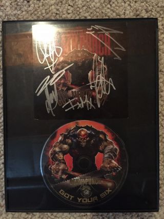 Five Finger Death Punch Got Your Six Signed Cd W/ Frame