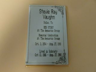 Extremely Rare 1990 Stevie Ray Vaughan Sobriety Speech Cassettes