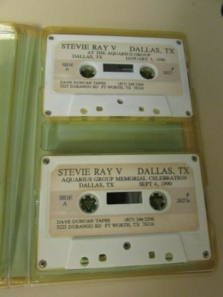 Extremely RaRe 1990 STEVIE RAY VAUGHAN Sobriety Speech Cassettes 3