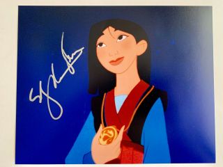Ming Na Wen Autographed Walt Disney 