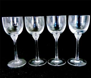 Four Villeroy & Boch Octavie 6 1/2 " 16.  5cm Wine Glasses