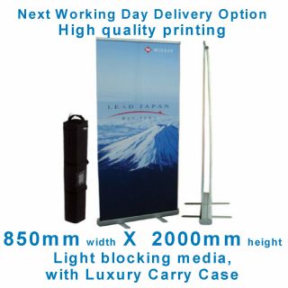 Roller Banner Pop/roll/pull Up Exhibition Display Stand With Printed Artwork