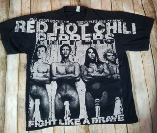 Vintage Rare Red Hot Chili Peppers Pull Up Your Socks Single Stitch 90 