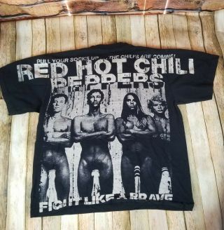 Vintage Rare Red Hot Chili Peppers Pull Up Your Socks Single Stitch 90 ' s Shirt 2