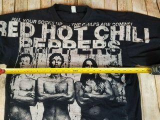 Vintage Rare Red Hot Chili Peppers Pull Up Your Socks Single Stitch 90 ' s Shirt 3