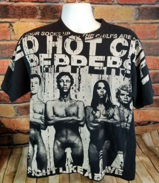 Vintage Rare Red Hot Chili Peppers Pull Up Your Socks Single Stitch 90 ' s Shirt 7