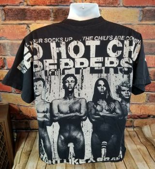 Vintage Rare Red Hot Chili Peppers Pull Up Your Socks Single Stitch 90 ' s Shirt 8