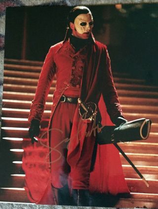 Gerard Butler Autographed Rare Phantom Of The Opera " Red Death " Photo 8 X 10