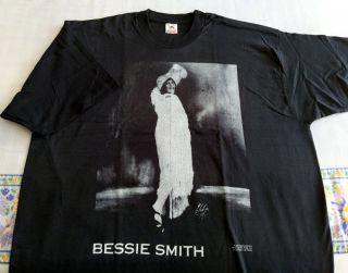 Vintage Blues T - Shirt - Bessie Smith - Frank Driggs - 1991 Xxl Black Nm Atlanta