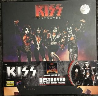 Kiss Destroyer Action Figures Comic Con Convention Exclusive Deluxe Box Set 3