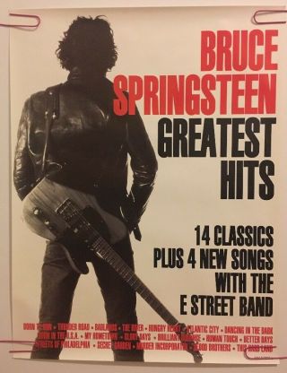 Bruce Springsteen Greatest Hits Vintage Poster Promo 1990 