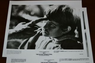 E.  T.  1982 Promo Photo Press Kit Steven Spielberg RARE Re - Release 8X10 Package 6