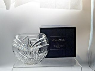 Marquis By Waterford Irish Crystal Bowl/vase - Calais Rose Pattern