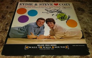Eydie Gorme & Steve Lawrence Signed Autographed Album Cover W/coa Authentic