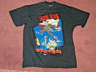 Vintage Trick T - Shirt Busted Tour L Rare Japan 1990 Guaranteed Not Bootleg