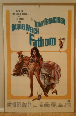 Fathom 1967 1 Sheet 27x41 Raquel Welch