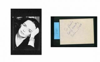Barbara Steele - Signed Autograph And Headshot Photo Set - Castle Of Blood