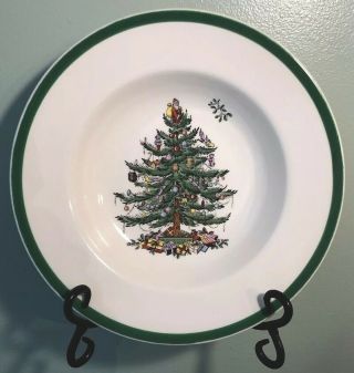 Spode Christmas Tree 9” Soup Bowls Set Of (6)