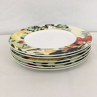 Mikasa Dining Redesigned Modern Butterfly Porcelain Dinner Plates (6)