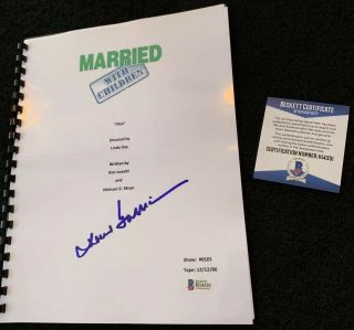 David Garrison Signed Autograph Tv Show Script Beckett Bas Married With Children