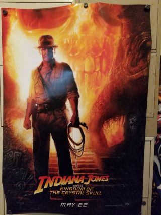 Indiana Jones 4 Iv Kingdom Of Crystal Skull Movie Poster Ds Adv 27x40