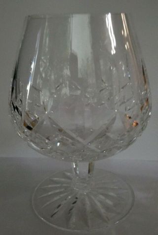 Set Of 2 Waterford Crystal Cut Glass Lismore 5 - 1/8 " Brandy Snifters