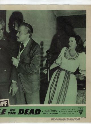 1957 Boris Karloff In Isle Of The Dead Lobby Card